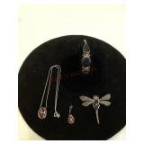 Assorted Sterling Silver Jewelry