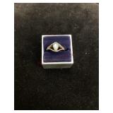 14Kt Gold Ring Possibly Aqua Marine Gemstone
