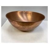 Vintage Round Bottom Copper Mixing Bowl
