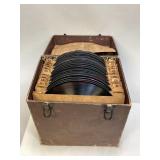 Vintage Box of Vinyl Records
