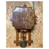 Mission-Style Wooden Wall Clock