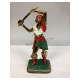Bronze or Metal Alloy Female Pirate Sculpture