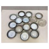 Miscellaneous Zinc & Glass Canning Jar Lids
