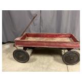Antique Wooden Red Wagon