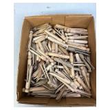 Box of Wooden Clothes Pins
