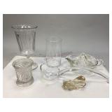 Assorted Clear Glass Collectibles