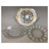 Vintage Clear Glass Egg Serving Platter & More
