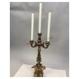 Candleabra Style Metal Lamp