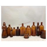 Brown Glass Bottles and Jars