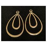 14K Gold Earring Pendants Only