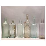 Assorted Vintage Glass Bottles