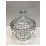 Unique Glass Lidded Bowl