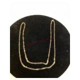 14Kt Yellow Gold Twisted Link Chain