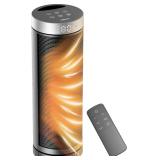 Ceramic Space Heater with Remote, 3 Modes, Auto-Shutoff