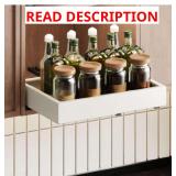 Pull Out Cabinet Organizer, 11-18' W x 10-13' D, White