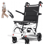 $159 Lightweight Transport Wheelchair with Folding, Brakes