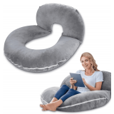 INSEN Reading Pillow for Bed/Couch, Sit Up Support, Grey