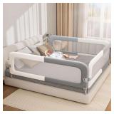 $140 Bed Rail for Toddlers: Foldable & Stable for Queen Beds