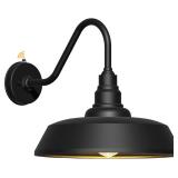 $150 18-Inch Outdoor Gooseneck Barn Light, Waterproof