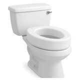 Carex Toilet Seat Riser: Elongated +3.5' Height, 300 lb