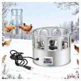 Heated Chicken Waterer for 5-Gal Buckets with Thermostat