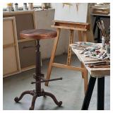 Topower Tractor Stool, Swivel Bar Chair, Copper