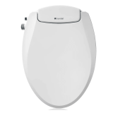 Brondell Ecoseat Plastic White Elongated Bidet Seat