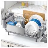 304 Stainless Steel Dish Drying Rack with Drain Board