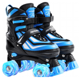 PAPAISON Kids Roller Skates, Adjustable, Light Up Wheels