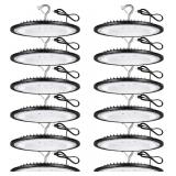 $340 12 Pack 240W UFO LED High Bay Lights 120VAC IP66 40k lm