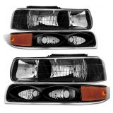 Headlight Assembly for 1999-2002 Silverado & Tahoe Pair