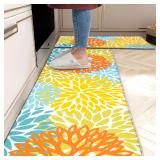 Set of 2 Anti-Fatigue Cushioned Kitchen Mats
