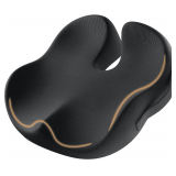 ProtoArc Seat Cushion, Ergonomic Memory Foam, Black