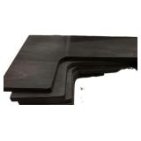 Whonline 5pcs Iron Frame Walnut Corner Rack