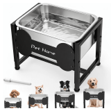 Elevated Dog Bowl 2.4 Gal Stainless Steel Stand