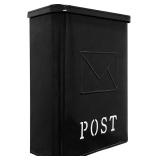 NACH Serena Wall Mount Mailbox 9.5x4.72x14.96 Black