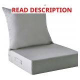 Outdoor Cushions for Patio Furniture   24x24x5.75, Grey