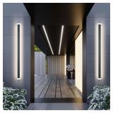 Black Outdoor Wall Light 47.2in 4000K, IP65, 1 Pack