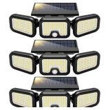VIVOHOME Solar Flood Lights 256 LED, IP65, 3 Pack