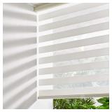 Persilux Cordless Zebra Blinds, Cream, 34' x 64'