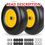 GICOOL 13x5.00-6 Flat Free Tire & Wheel 3/4' or 5/8' (2)