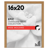 Americanflat 16x20 Picture Frame - Plexiglass, Dark Oak