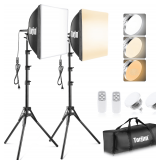 Torjim 16' Softbox Lighting Kit with 85W 3000-7500K LEDs