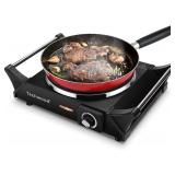 Techwood 1500W Portable Electric Stove, 7.3  Cooktop