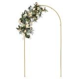 Vincidern 6.6 ft Wedding Arch Backdrop Stand, Gold