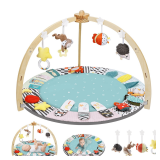 Baby Play Gym: 6 Zones, 7 Toys, Green