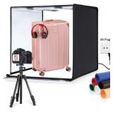 PULUZ 24x24in Light Box with 120 LED Beads, 6 Backdrops