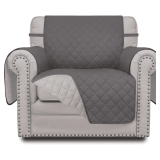 Easy-Going Chair Slipcover, Reversible, Gray