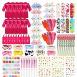 Toulite 10-Set Spa Party Kit Satin Robes (Hot Pink)