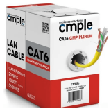 $140 Cmple Cat6 Ethernet Cable 1000ft Plenum Yellow